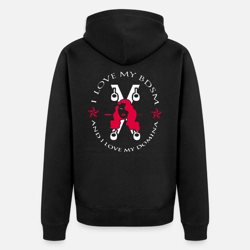 Domina-2 - Unisex Premium Bio Zip Hoodie - Schwarz