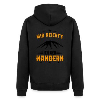 Assez je Vais Randonnée Cadeau montagnes vintage - Veste à capuche bio Premium Unisexe - noir - Dos - Nico (187cm)