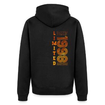 25th Birthday Man Original May Vintage 1998 - Unisex Premium Organic Zip Hoodie - black - Back - Nico (187cm)