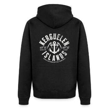 Kerguelen islands - Veste à capuche bio Premium Unisexe - noir - Dos - Nico (187cm)