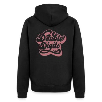 Cadeau d’anniversaire 10 ans, 10 ans, pour garçons et filles - Veste à capuche bio Premium Unisexe - noir - Dos - Nico (187cm)