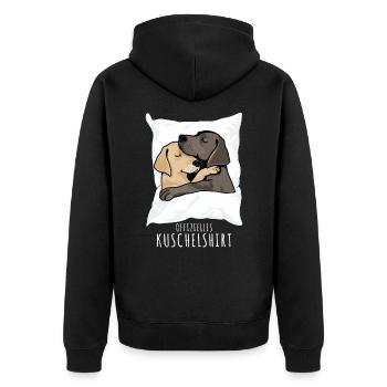 Chemise de nuit pour chien Chemise câline officielle Retriever - Veste à capuche bio Premium Unisexe - noir - Dos - Nico (187cm)