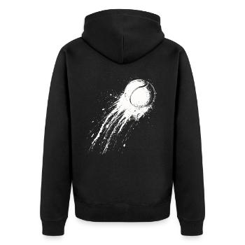 Joueur de tennis Fan de tennis Balle de tennis - Veste à capuche bio Premium Unisexe - noir - Dos - Nico (187cm)