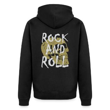 Rock and roll - Veste à capuche bio Premium Unisexe - noir - Dos - Nico (187cm)