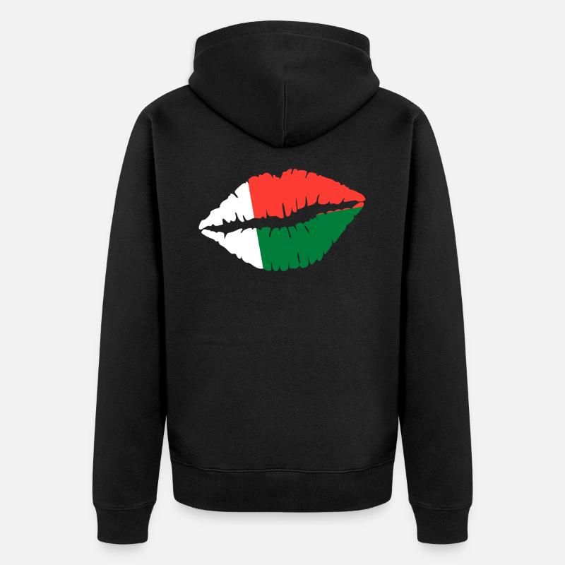 Drapeau de Madagascar, cadeau - Veste à capuche bio Premium Unisexe - noir