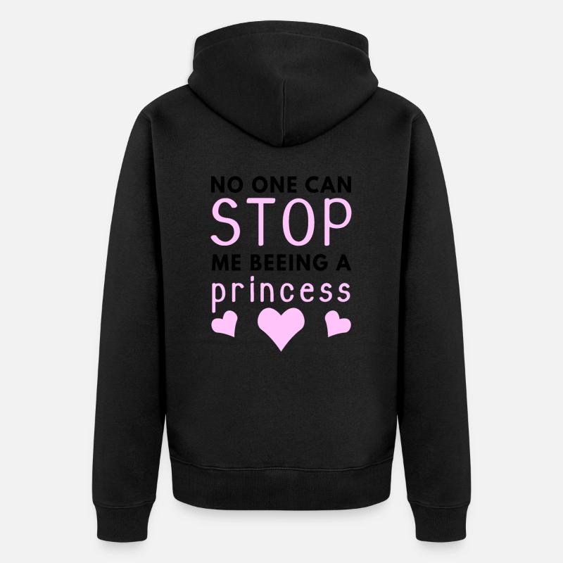 Princesse - Veste à capuche bio Premium Unisexe - noir