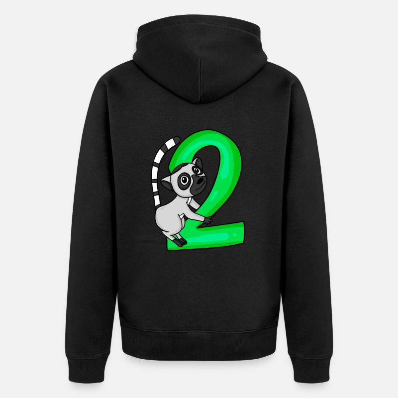 2 ans - Veste à capuche bio Premium Unisexe - noir