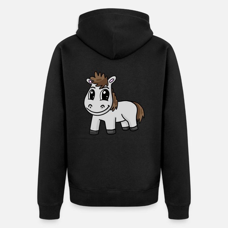 Cheval - Veste à capuche bio Premium Unisexe - noir