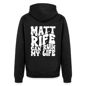 Matt Rife peut ruiner ma vie - Veste à capuche bio Premium Unisexe - noir - Dos - Nico (187cm)