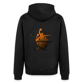 JOUEUR DE BASKET-BALL - Veste à capuche bio Premium Unisexe - noir - Dos - Nico (187cm)