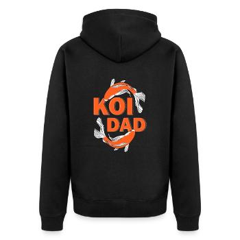 Koi Fish Japonais - Veste à capuche bio Premium Unisexe - noir - Dos - Nico (187cm)