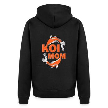 Koi Fish Japonais - Veste à capuche bio Premium Unisexe - noir - Dos - Nico (187cm)