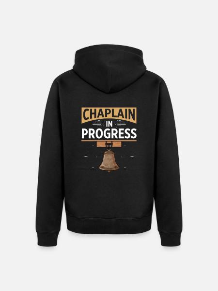 Chaplain Parish Priest - Unisex Premium Organic Zip Hoodie - black