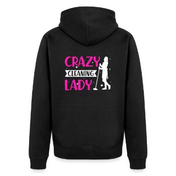 Week of Appreciation for Housekeeping - Unisex Premium Organic Zip Hoodie - black - Back - Nico (187cm)