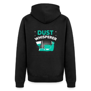 Week of Appreciation for Housekeeping - Unisex Premium Organic Zip Hoodie - black - Back - Nico (187cm)