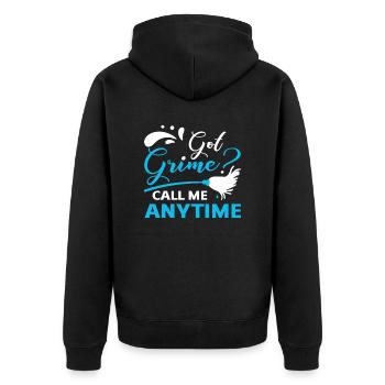 Week of Appreciation for Housekeeping - Unisex Premium Organic Zip Hoodie - black - Back - Nico (187cm)