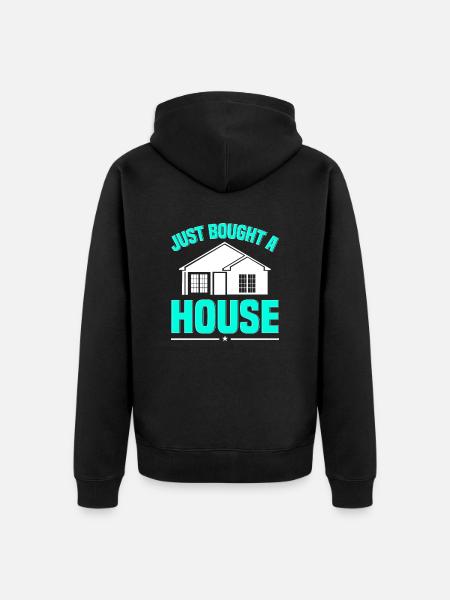 New Homeowner Homeowner Homeowner - Unisex Premium Organic Zip Hoodie - black