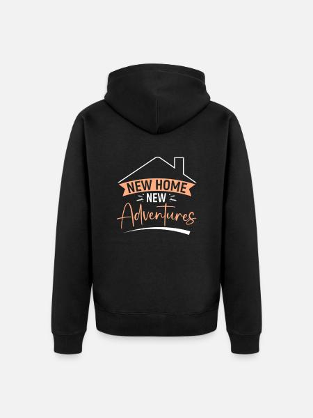 Neuer Hauseigentümer Hauseigentümer - Unisex Premium Bio Zip Hoodie - Schwarz