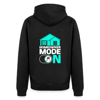 Nouveau propriétaire Propriétaire d’une maison Propriétaire d’une maison - Veste à capuche bio Premium Unisexe - noir - Dos - Nico (187cm)