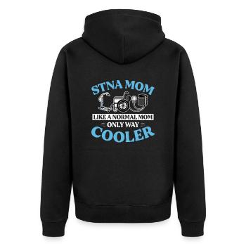 STNA Certified Nursing Assistant - Unisex Premium Organic Zip Hoodie - black - Back - Nico (187cm)