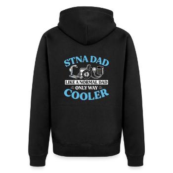 STNA Certified Nursing Assistant - Unisex Premium Organic Zip Hoodie - black - Back - Nico (187cm)