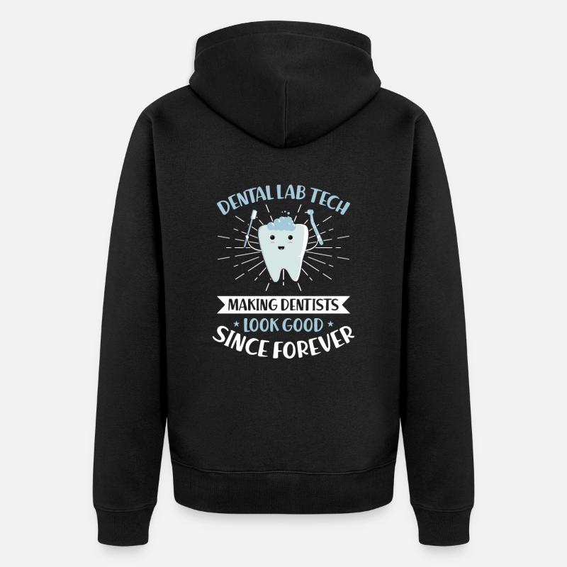 Prothésiste dentaire Prothésiste dentaire - Veste à capuche bio Premium Unisexe - noir