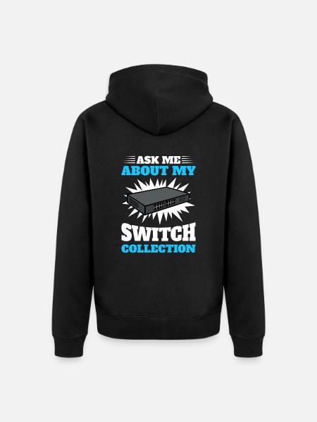 Netzwerkadministrator Systemadministrator Netzwerk - Unisex Premium Bio Zip Hoodie - Schwarz