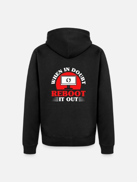 Netzwerkadministrator Systemadministrator Netzwerk - Unisex Premium Bio Zip Hoodie - Schwarz