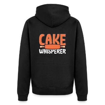 Cake Artist Cake Decorator Cake Decorator B - Veste à capuche bio Premium Unisexe - noir - Dos - Nico (187cm)