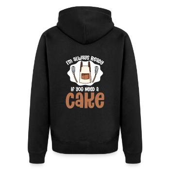 Cake Artist Cake Decorator Cake Decorator B - Veste à capuche bio Premium Unisexe - noir - Dos - Nico (187cm)