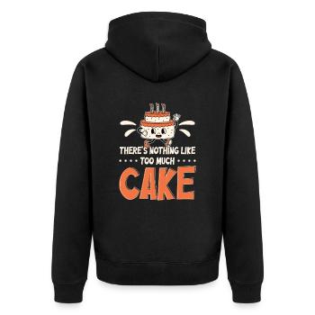 Cake Artist Cake Decorator Cake Decorator B - Unisex Premium Organic Zip Hoodie - black - Back - Nico (187cm)