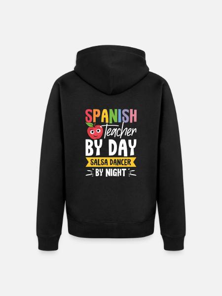 Spanischlehrerin Maestra Bilinguale Lehrerin - Unisex Premium Bio Zip Hoodie - Schwarz