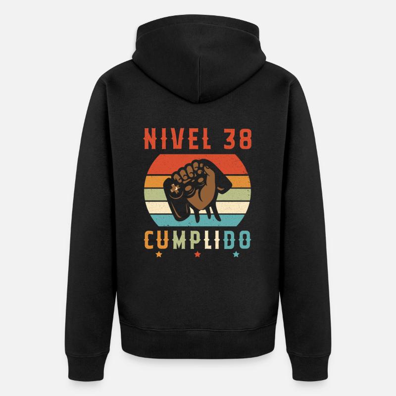 Niveau 38 complete - Veste à capuche bio Premium Unisexe - noir