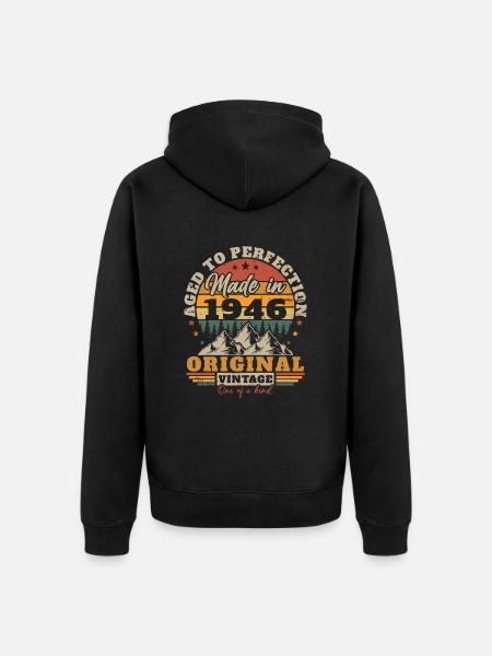 Original 1946 Vintage Rétro Cadeau D'anniversaire - Ekologisk premiumluvjack unisex - svart