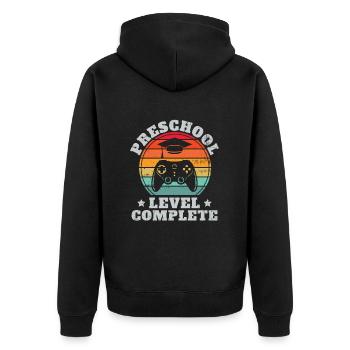 Niveau préscolaire complet Retro Pre-K Graduation - Veste à capuche bio Premium Unisexe - noir - Dos - Nico (187cm)