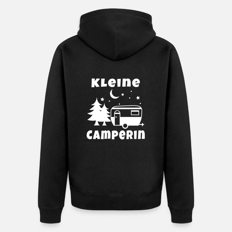 Nachwuchs Camper Nachwuchscamper Camping Wohnmobil - Unisex Premium Bio Zip Hoodie - Schwarz