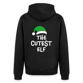 L’elfe le plus mignon - Veste à capuche bio Premium Unisexe - noir - Dos - Nico (187cm)