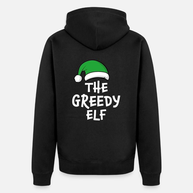 L’elfe cupide - Veste à capuche bio Premium Unisexe - noir