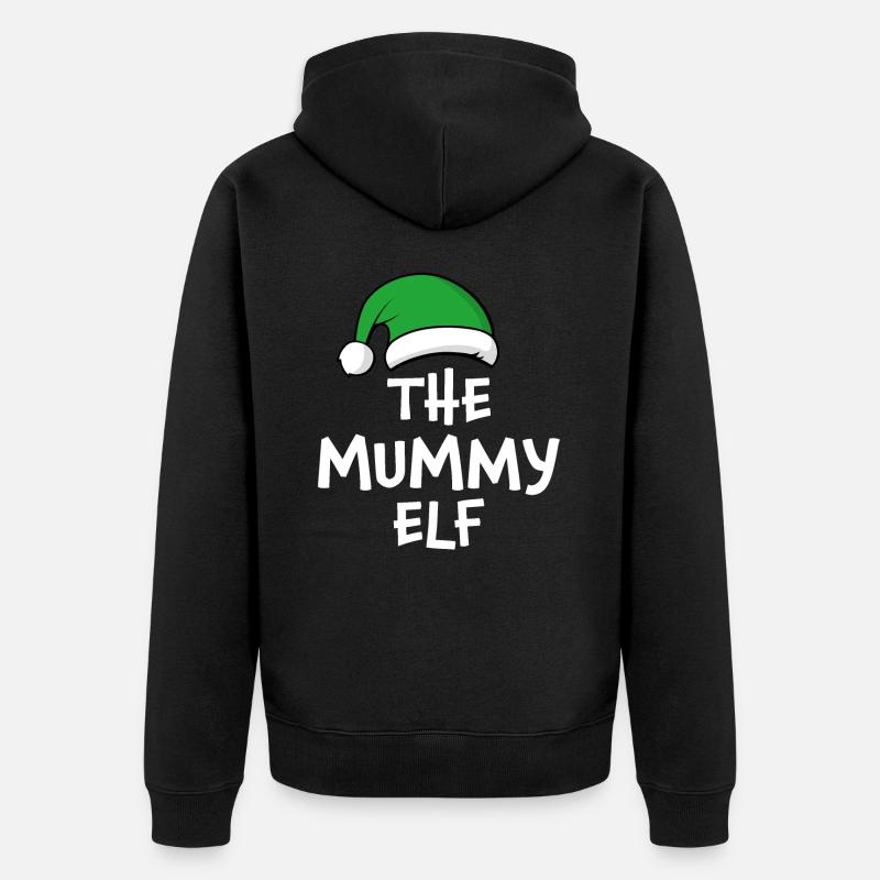 La momie elfe - Veste à capuche bio Premium Unisexe - noir