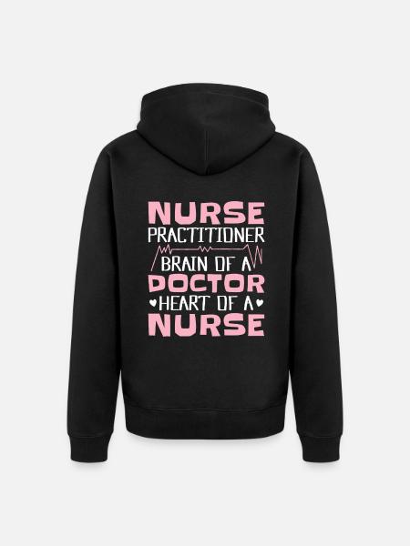 Nurse Practitioner - Unisex Premium Organic Zip Hoodie - black