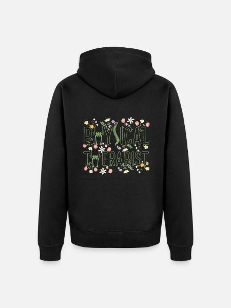 Physical Therapist - Unisex Premium Organic Zip Hoodie - black