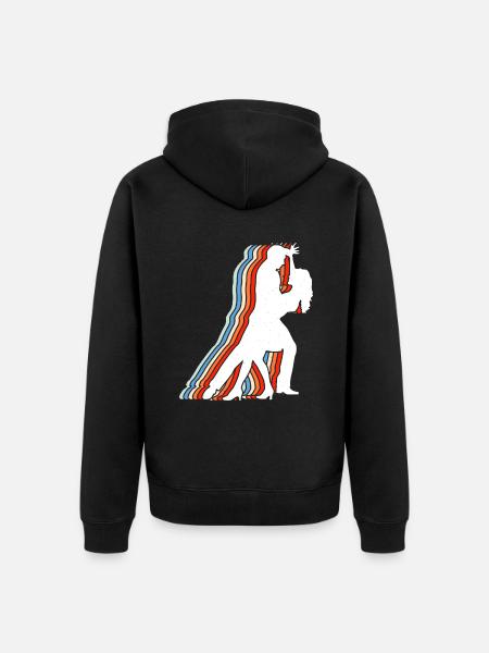Ballroom Dance Partner Dancing - Unisex Premium Organic Zip Hoodie - black