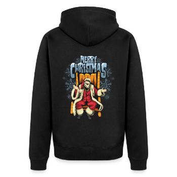Cadeaux de Noël Noël - Veste à capuche bio Premium Unisexe - noir - Dos - Nico (187cm)
