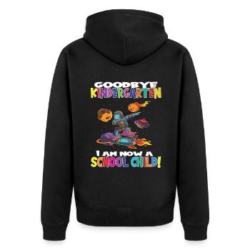 Au revoir la maternelle, je suis un écolier maintenant ! - Veste à capuche bio Premium Unisexe - noir - Dos - Nico (187cm)