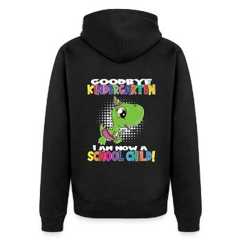 Au revoir la maternelle, je suis un écolier maintenant ! - Veste à capuche bio Premium Unisexe - noir - Dos - Nico (187cm)