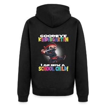 Au revoir la maternelle, je suis un écolier maintenant ! - Veste à capuche bio Premium Unisexe - noir - Dos - Nico (187cm)