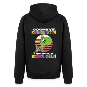 Au revoir la maternelle, je suis un écolier maintenant ! - Veste à capuche bio Premium Unisexe - noir - Dos - Nico (187cm)