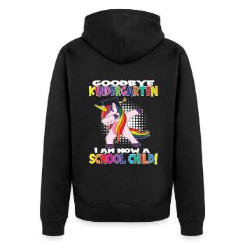 Au revoir la maternelle, je suis un écolier maintenant ! - Veste à capuche bio Premium Unisexe - noir - Dos - Nico (187cm)
