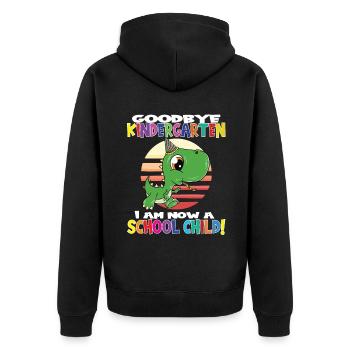 Au revoir la maternelle, je suis un écolier maintenant ! - Veste à capuche bio Premium Unisexe - noir - Dos - Nico (187cm)