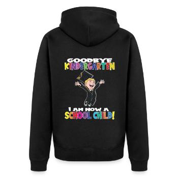 Au revoir la maternelle, je suis un écolier maintenant ! - Veste à capuche bio Premium Unisexe - noir - Dos - Nico (187cm)